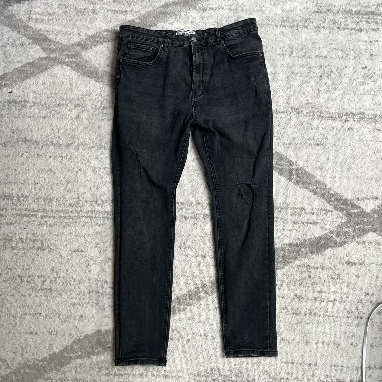 Pull Bear Ripped Carrot fit Jeans Size 34 36 W