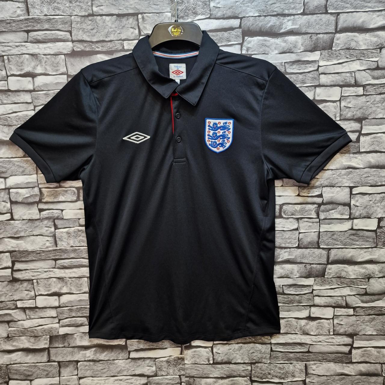 black england football shirt