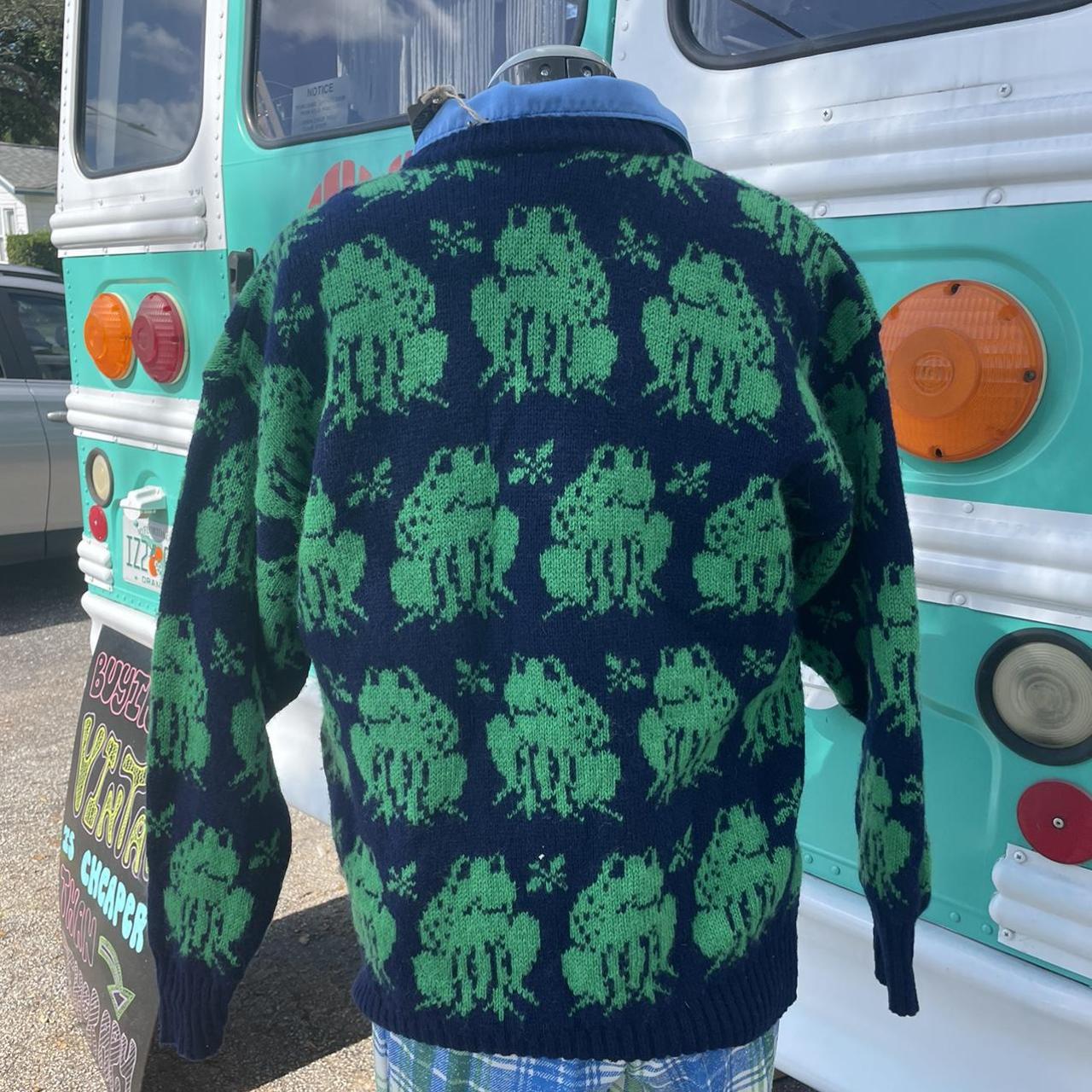 Vintage 1960s frog sweater. Great condition. 100%... - Depop