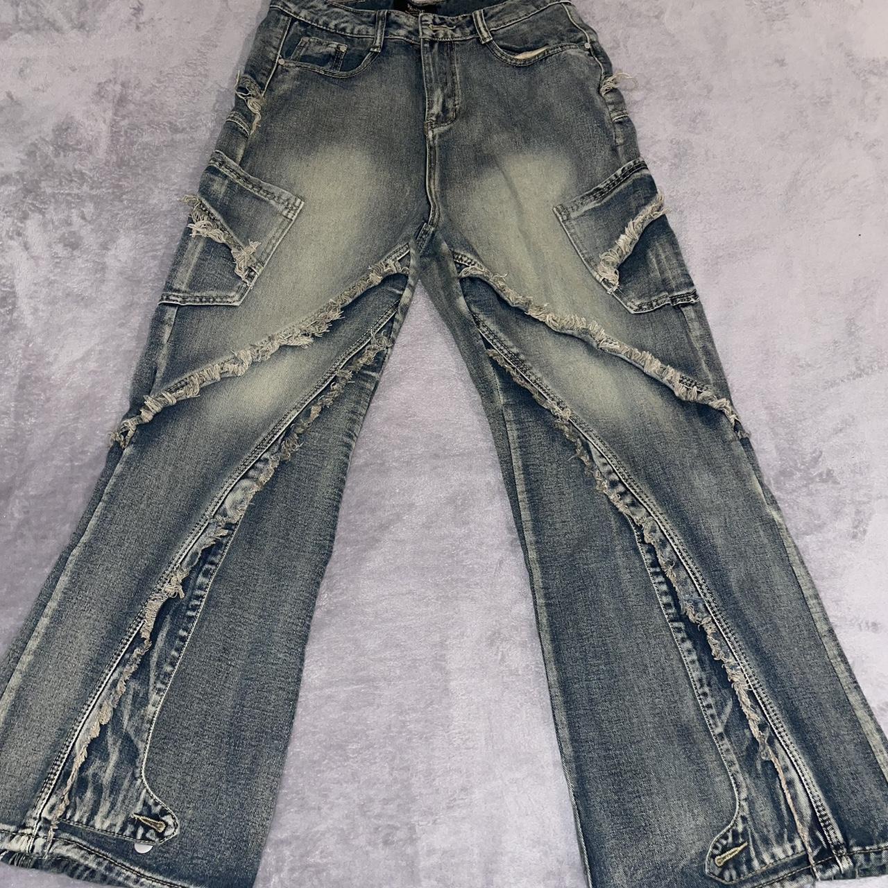 Playboi carti opium type jeans Never used,10/10 | Depop