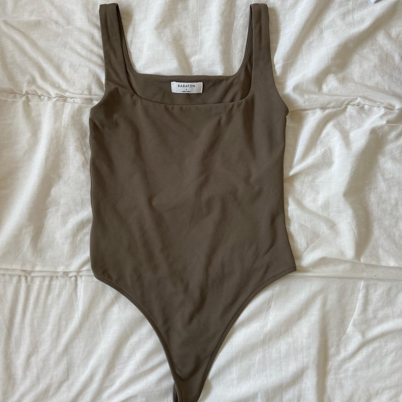 Aritzia babaton contour bodysuit Color dark brown - Depop