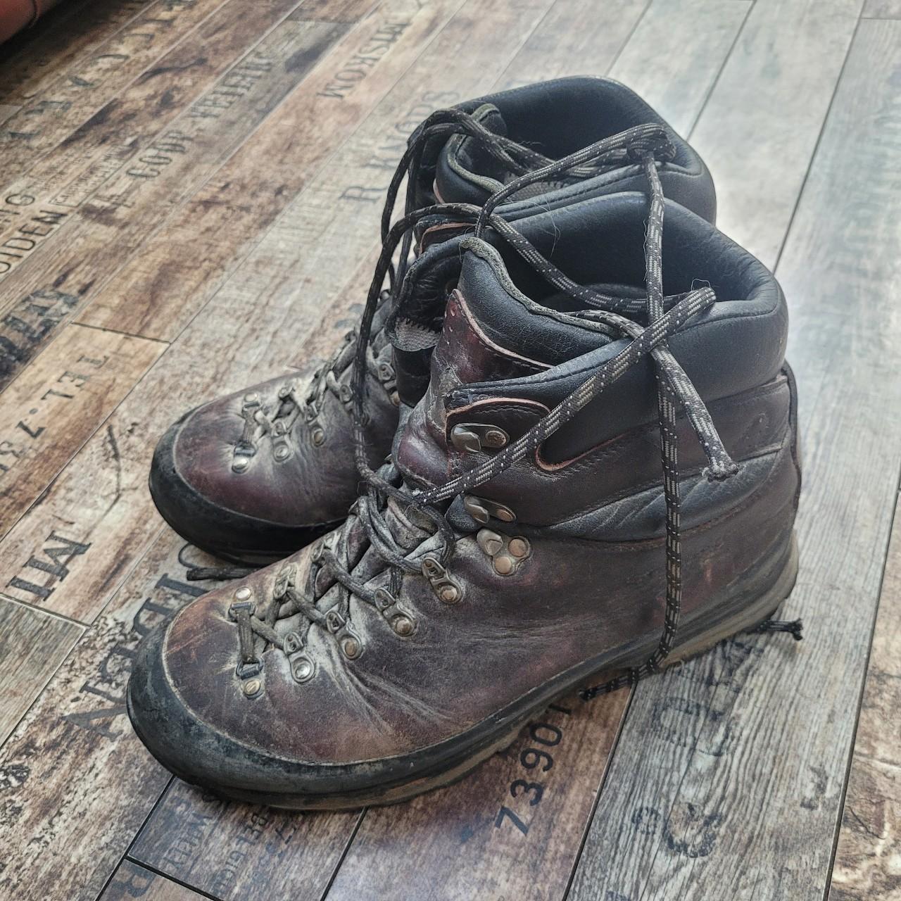 Men's Steel Toe Cap Vintage Work Boots Brown Real - Depop