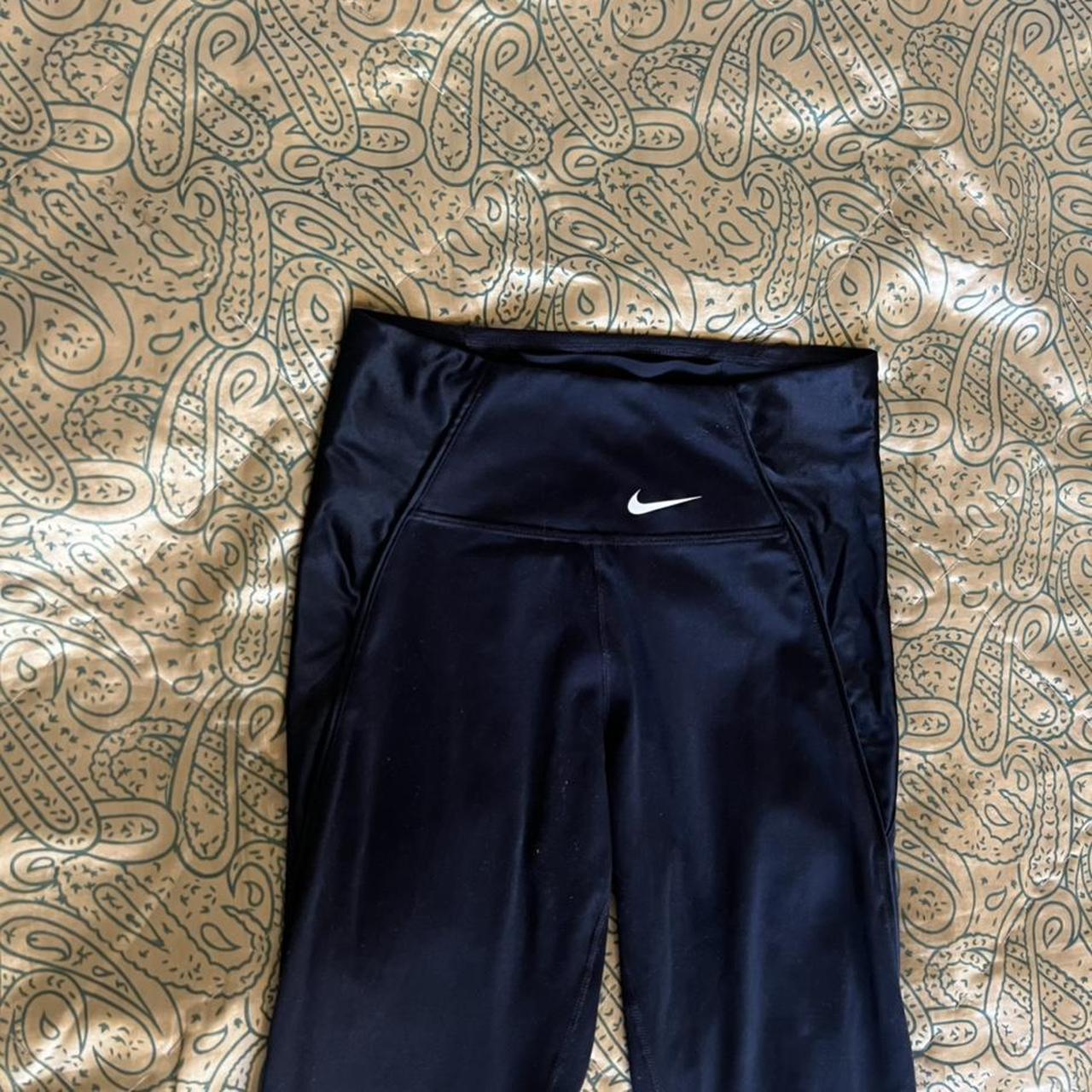 nike training icon clash leggings in black and gold