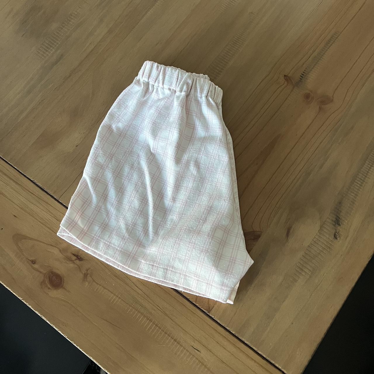 Brandy Melville Pink Gingham Shorts Depop