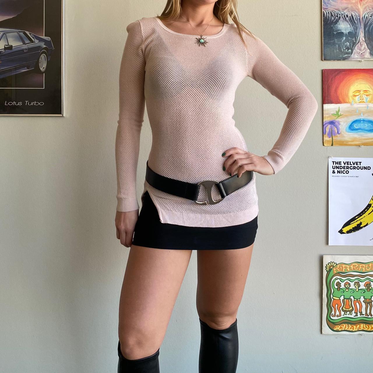 express tan knit top amazing lose knit long sleeve Depop