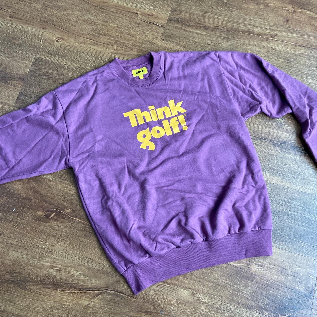 Burgundy Golf Wang Sweater “Think Golf” Large Hardly... Depop