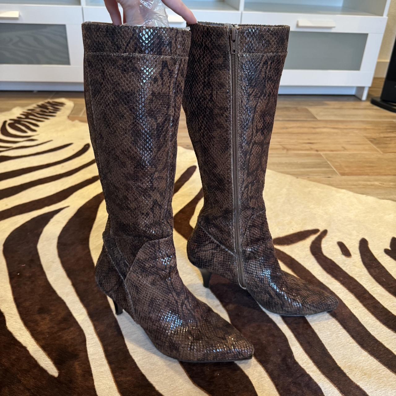 Nine west snake store boots