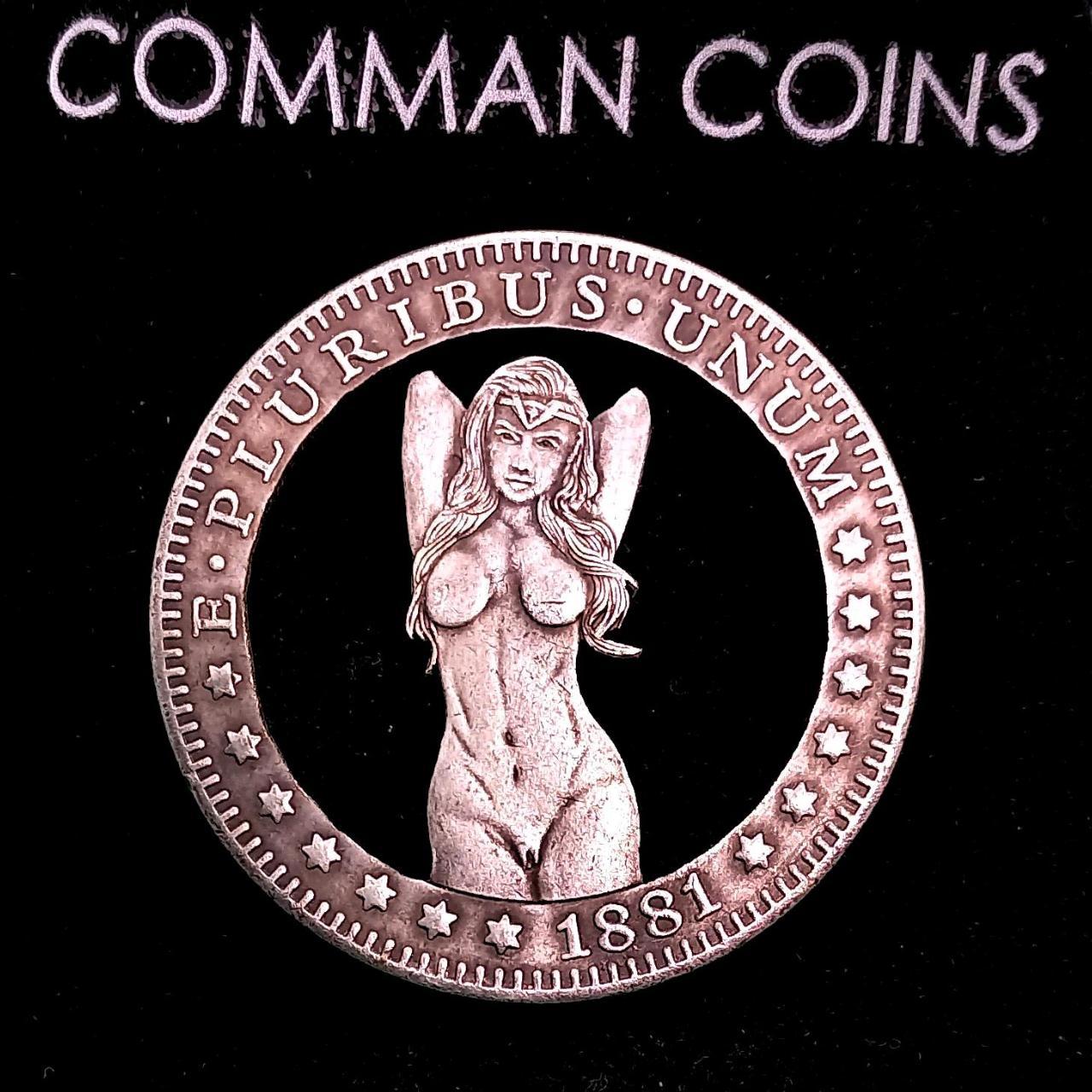 Hobo Coin Cut Coin Sexy Wonder Woman Superhero... - Depop