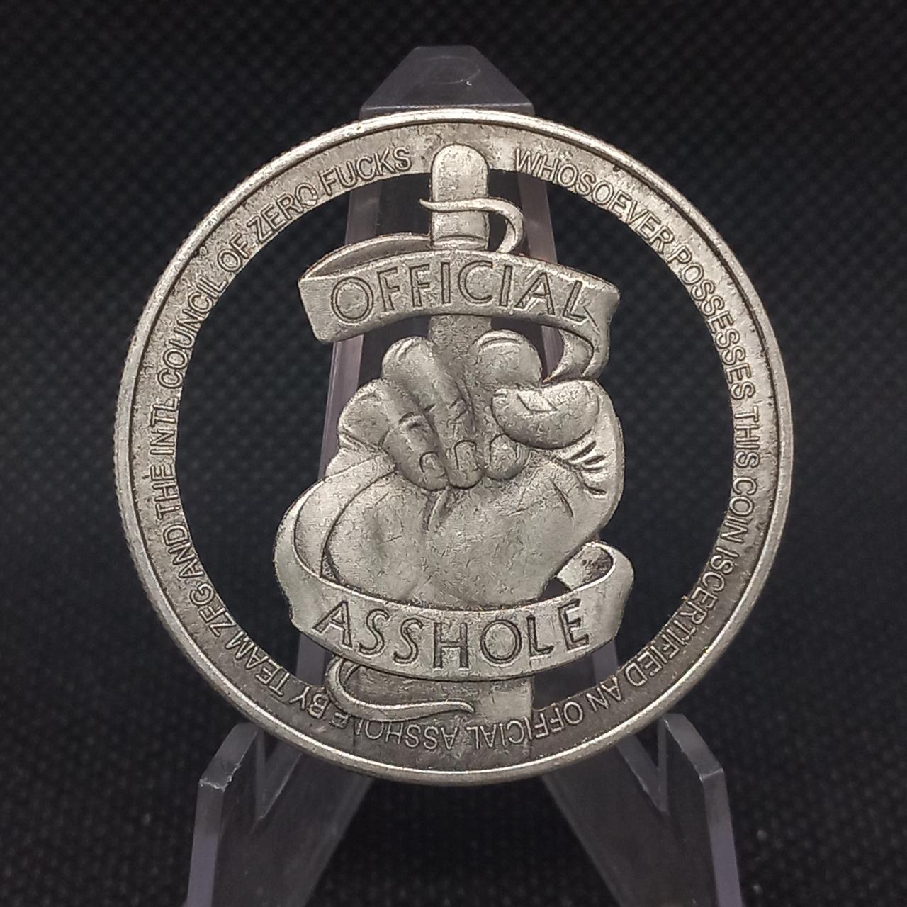 Hobo Coin Cut Coin Official Asshole Middle Finger Depop