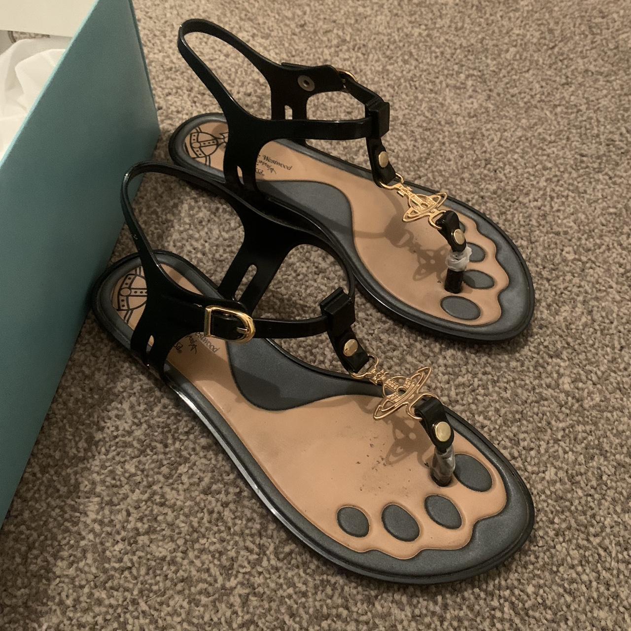Vivienne Westwood black sandals - Depop