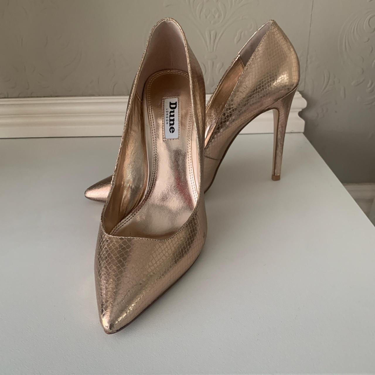 Dune rose gold heels best sale