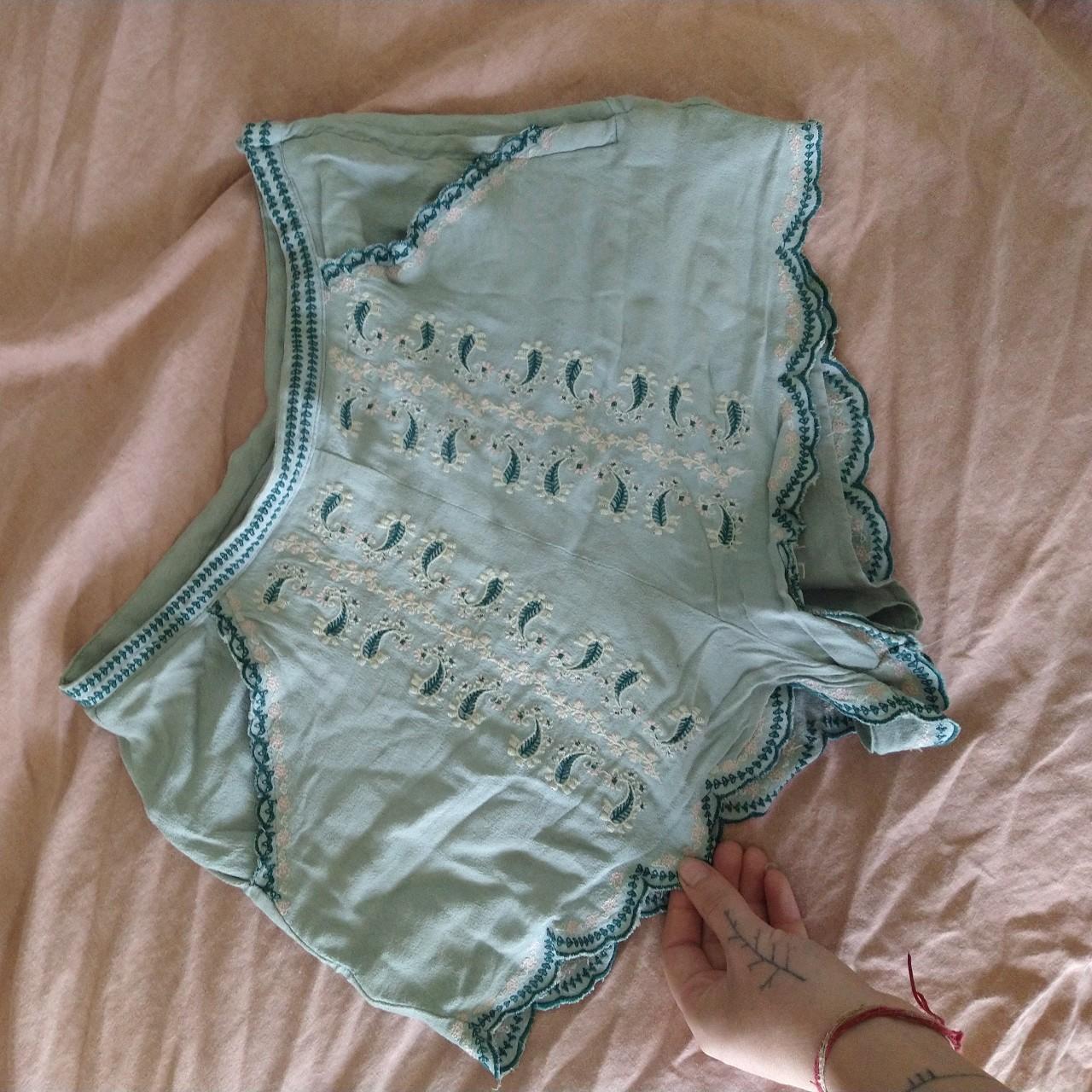 Baby blue hot pants 🌿size 68 Fairy cottagecore... Depop