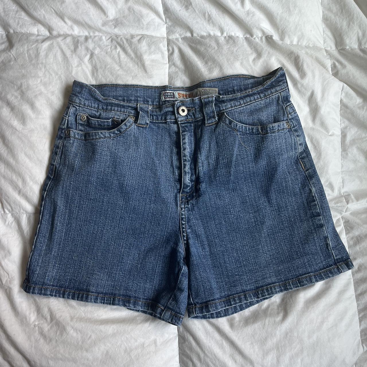 90s faded glory denim shorts size 6 no holes or. Depop