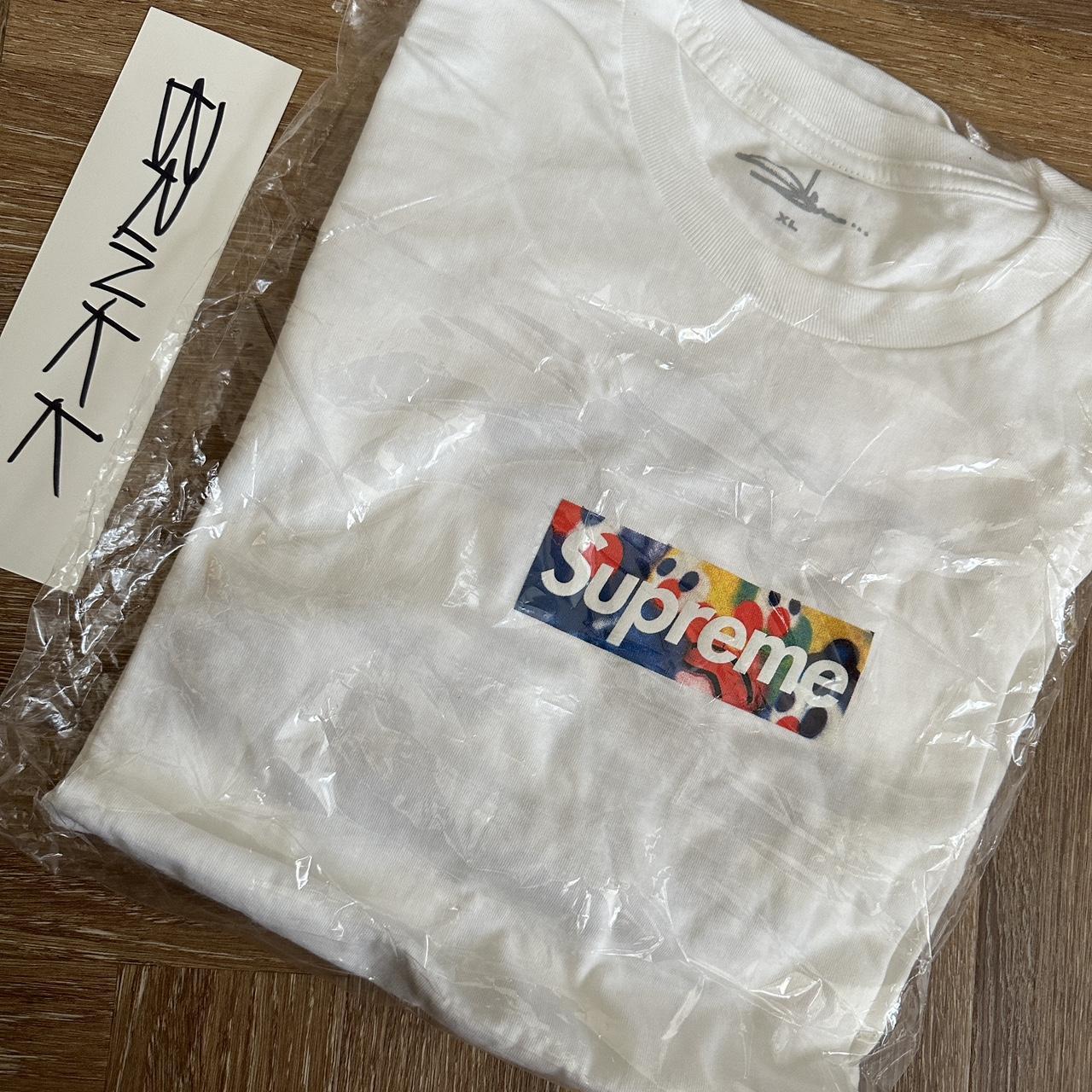 SLAWN supreme box logo tshirt White XL Brand. Depop