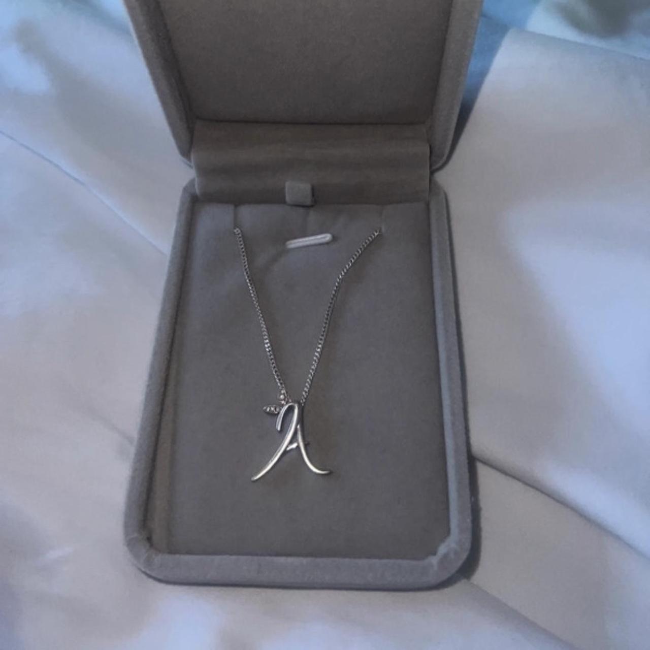 Say it with diamonds silver initial ‘A’... Depop