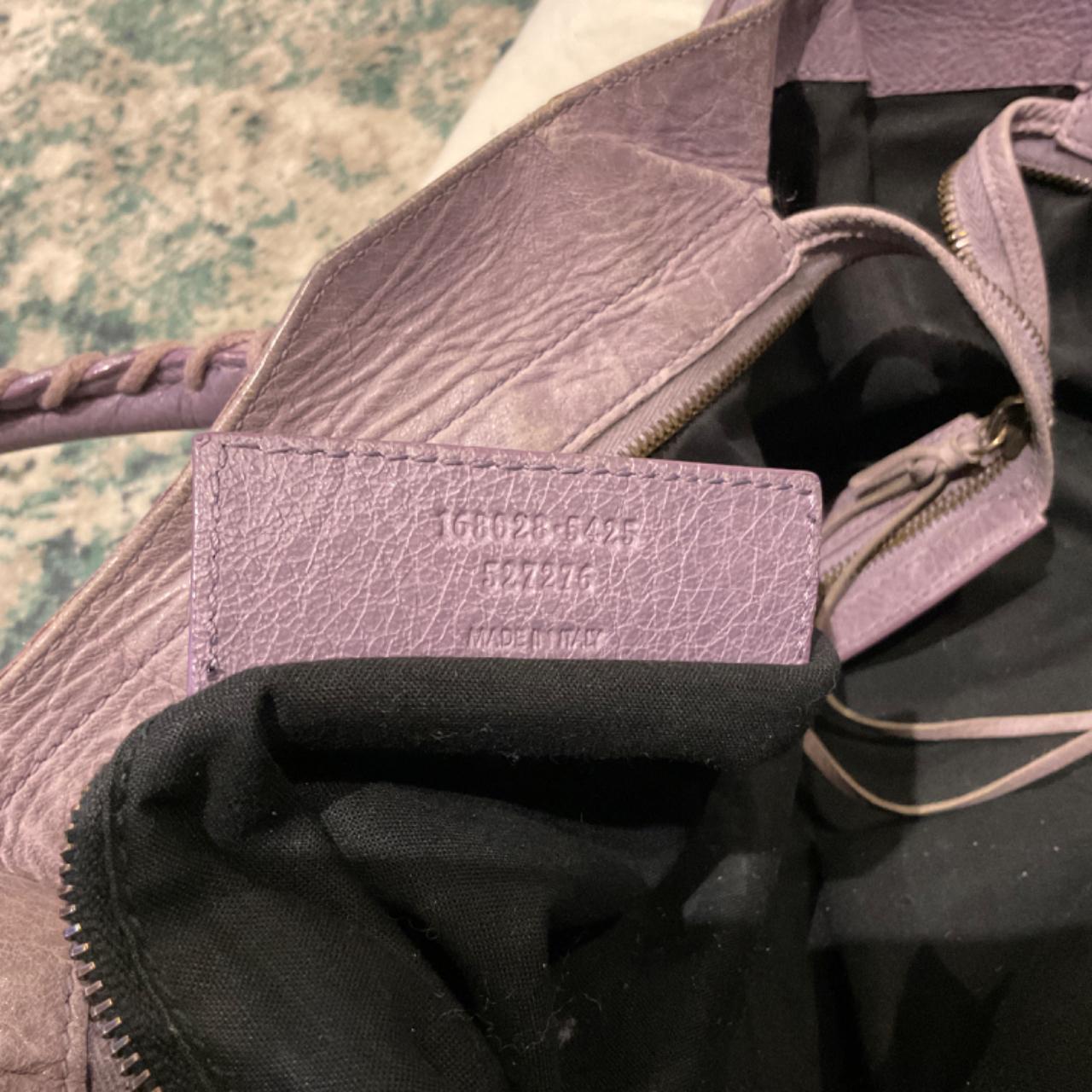 Balenciaga purple chèvre leather classic city bag... - Depop