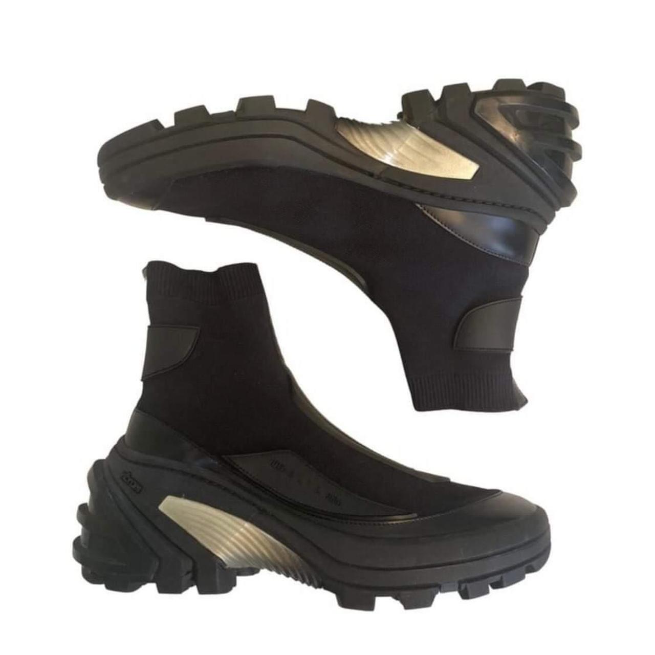 1017 alyx 9sm black mid sock boots - chunky sole ... - Depop