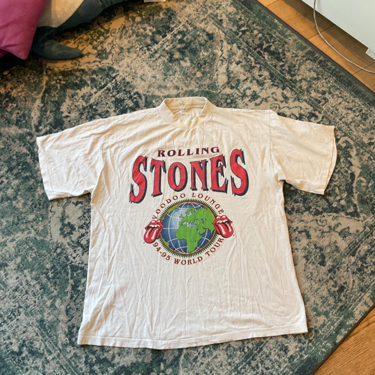 Rolling Stones Vintage Tee White Size M L Depop