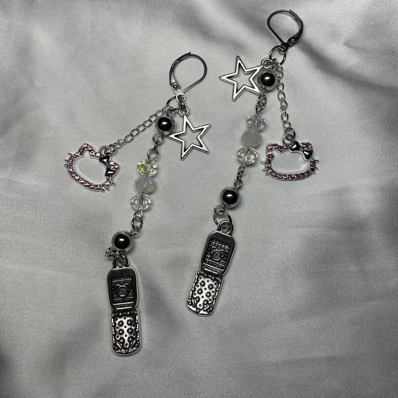 y2k earrings (^з^)-☆ - handmade