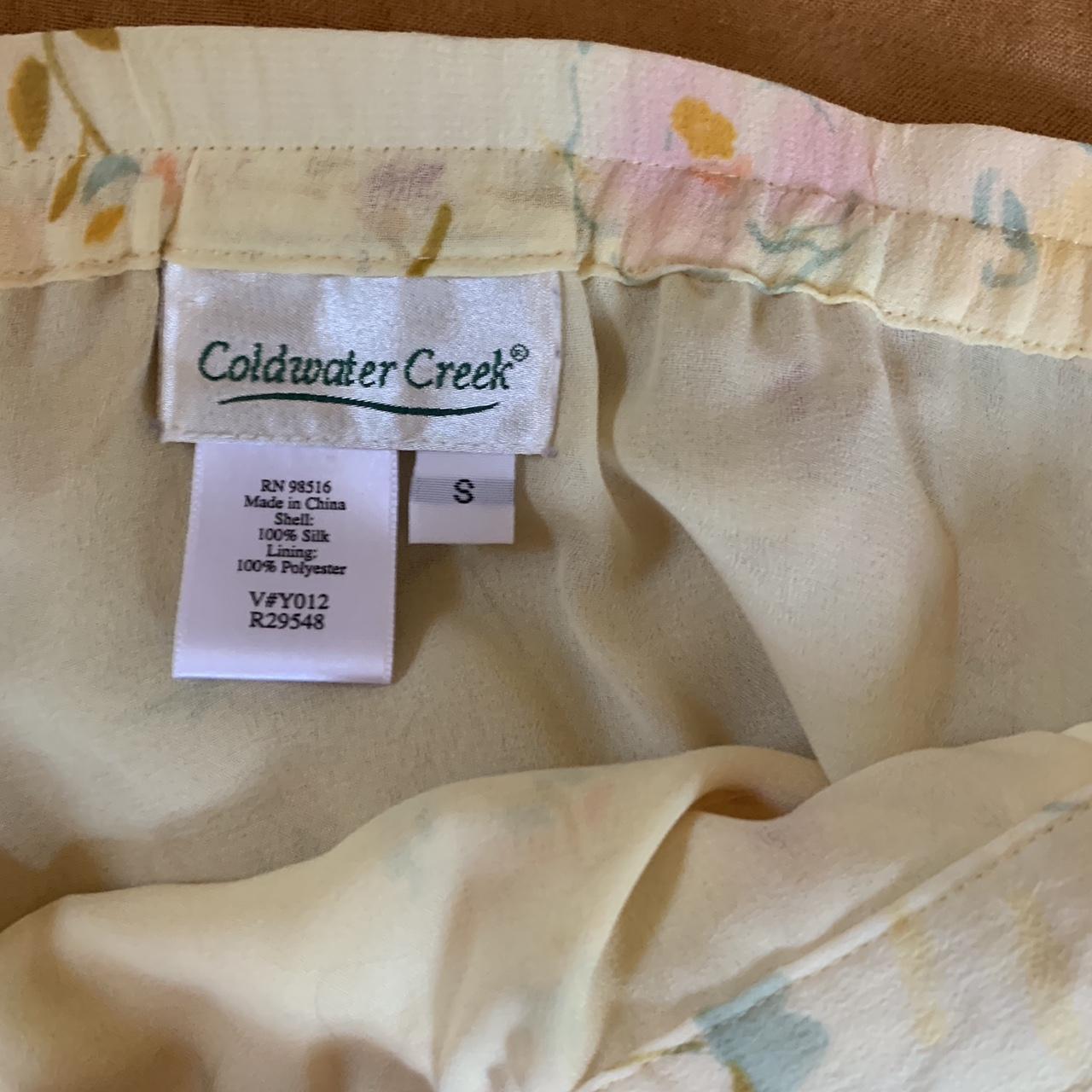 Coldwater Creek Women's Yellow and Pink Skirt (2)