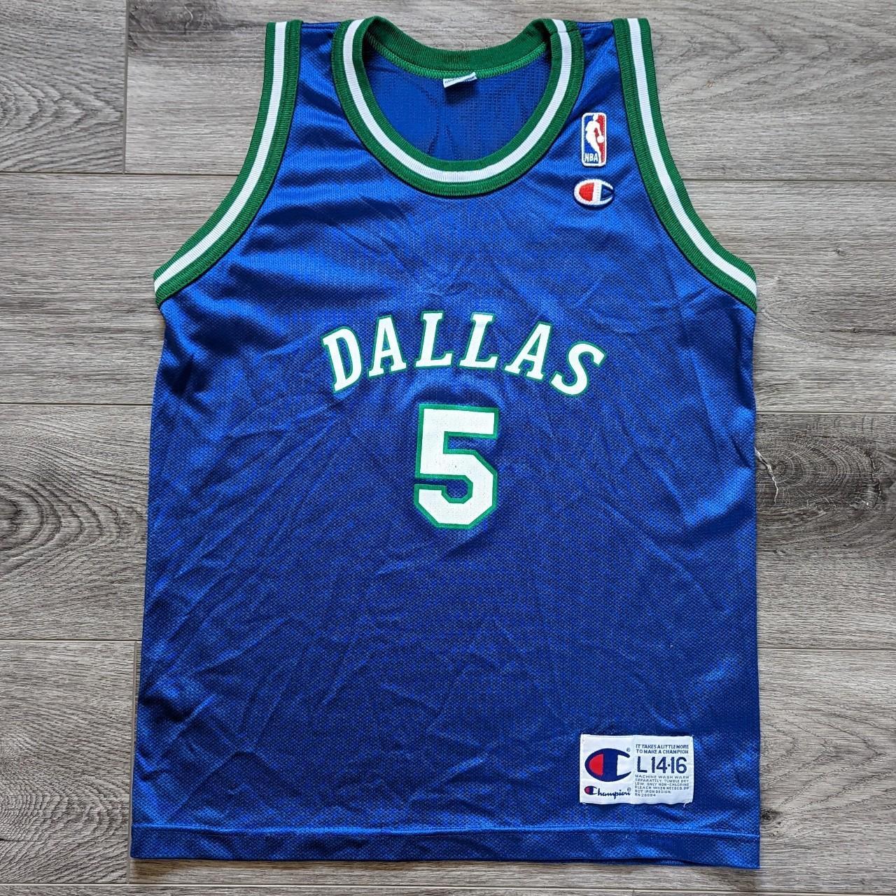 Vintage Dallas Mavericks Jason Kidd 90s Champion - Depop