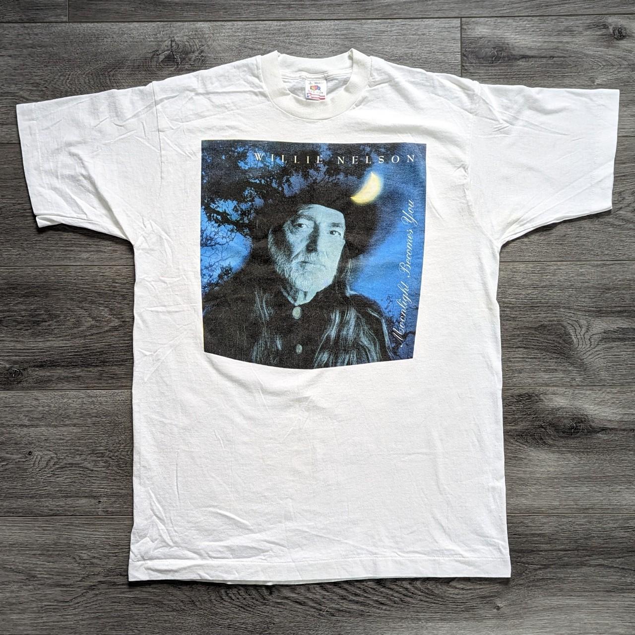 Vintage 1994 Willie Nelson Moonlight Becomes top You Shirt