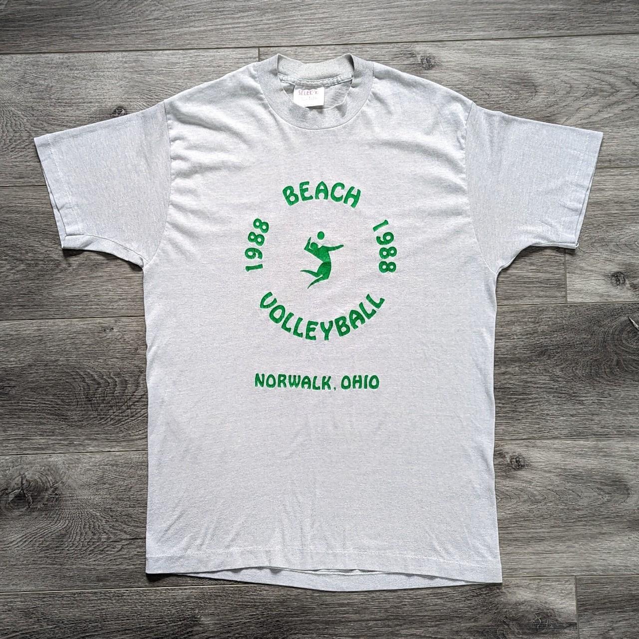 volt green and grey shirt