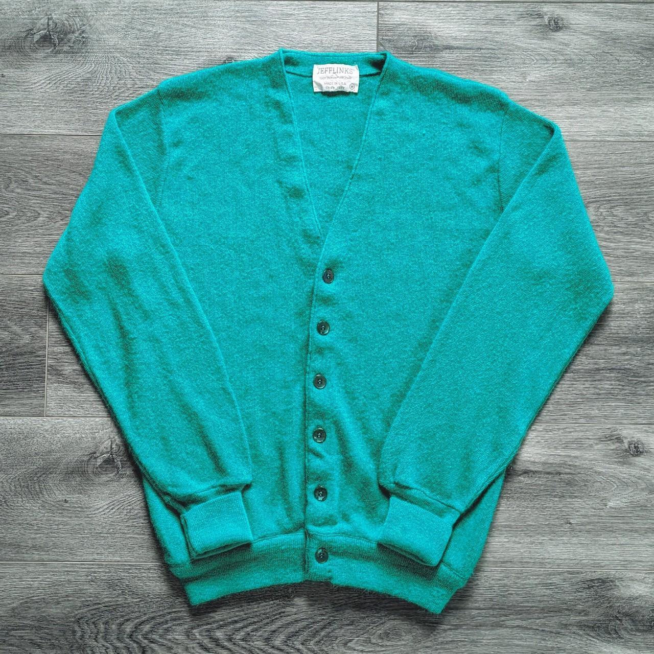 Vintage 70s Lord Jeff Jefflinks aqua green acrylic... - Depop