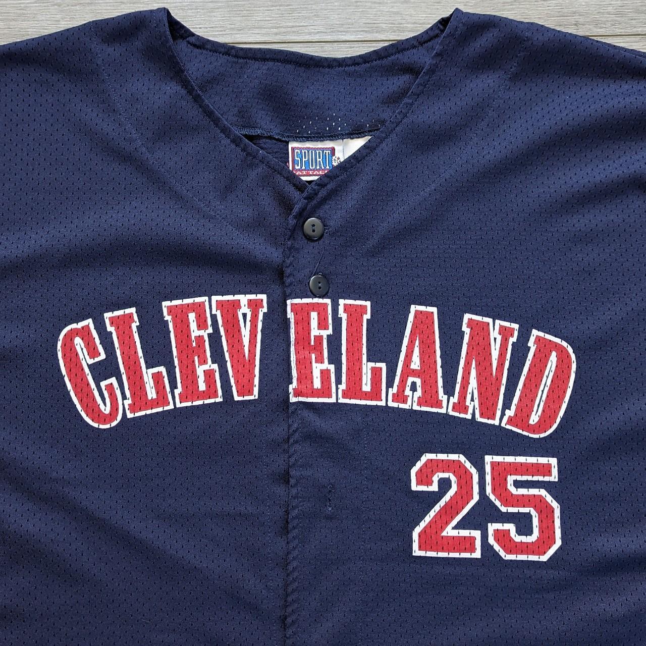 2000-02 CLEVELAND INDIANS THOME #25 MAJESTIC JERSEY (ALTERNATE) XL -  Classic American Sports