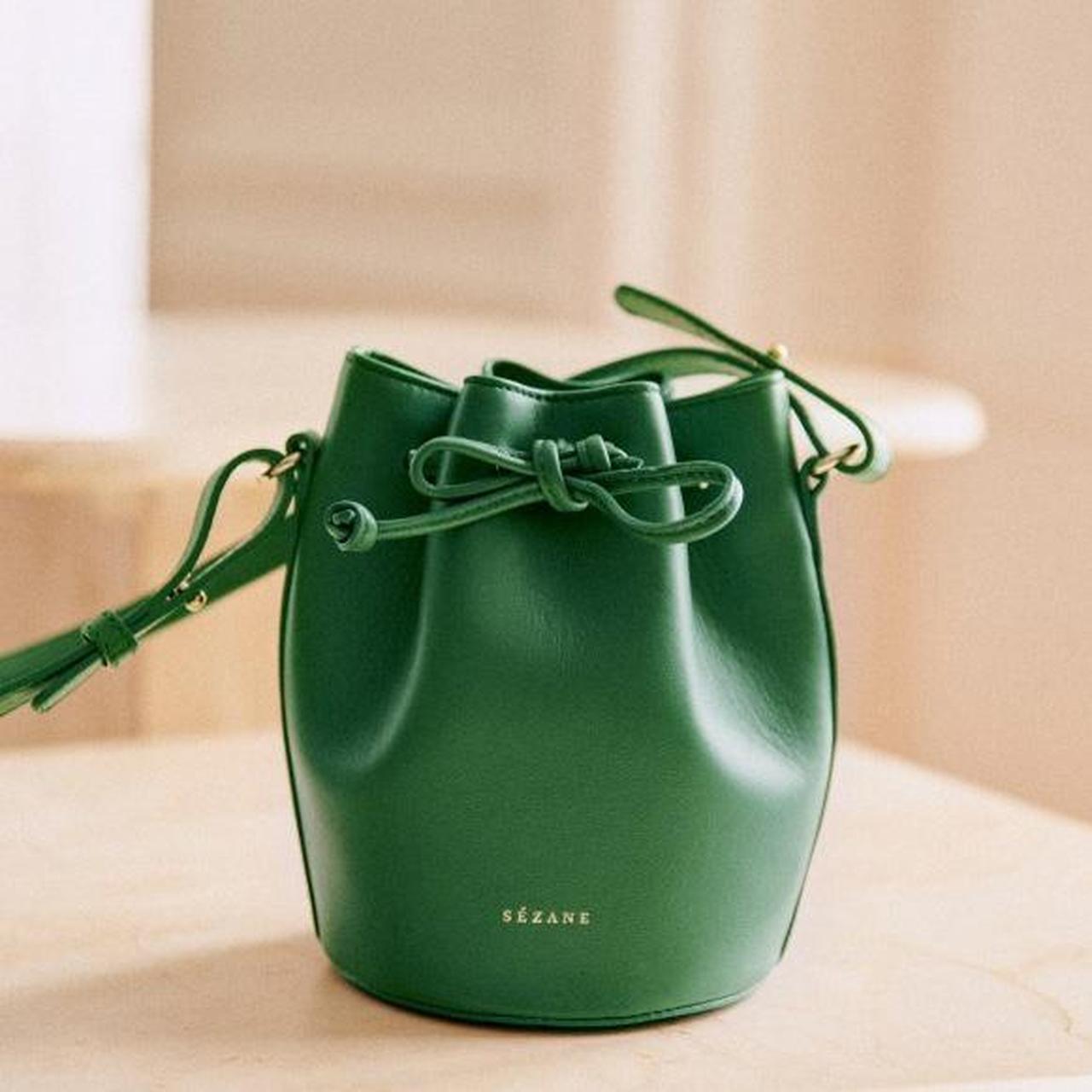 Sezane Green Bag Sezane Micro Farrow Bag –Good Condition –Crack Depop