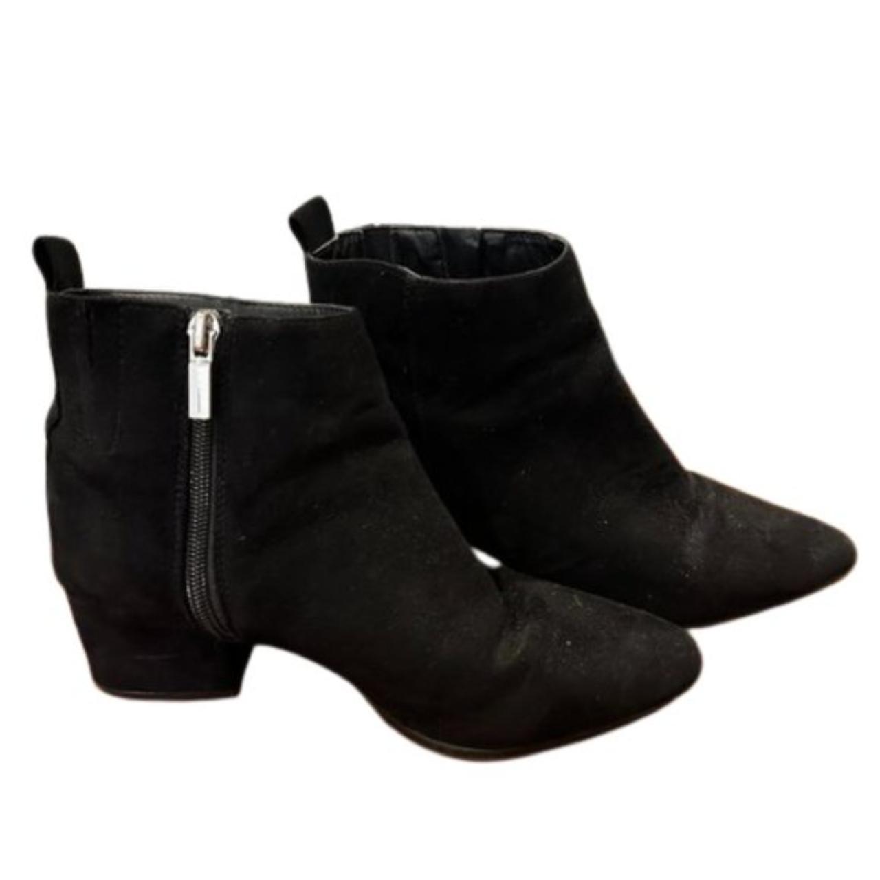 Womens black ankle boots best sale no heel