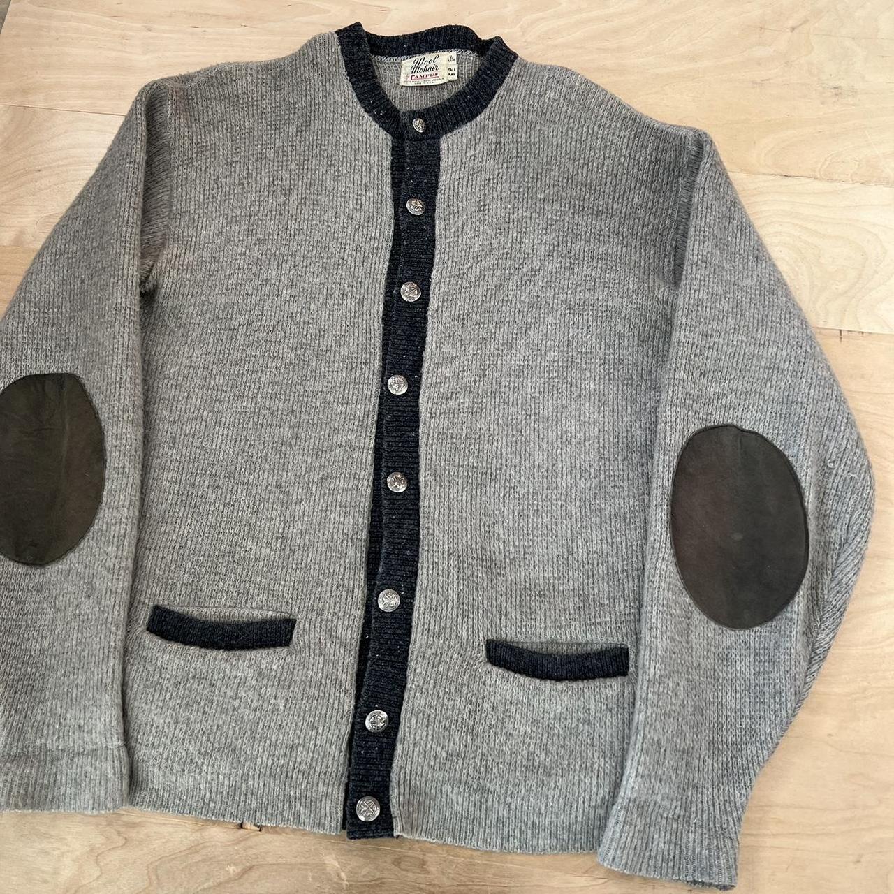 VINTAGE CAMPUS mohair cardigan