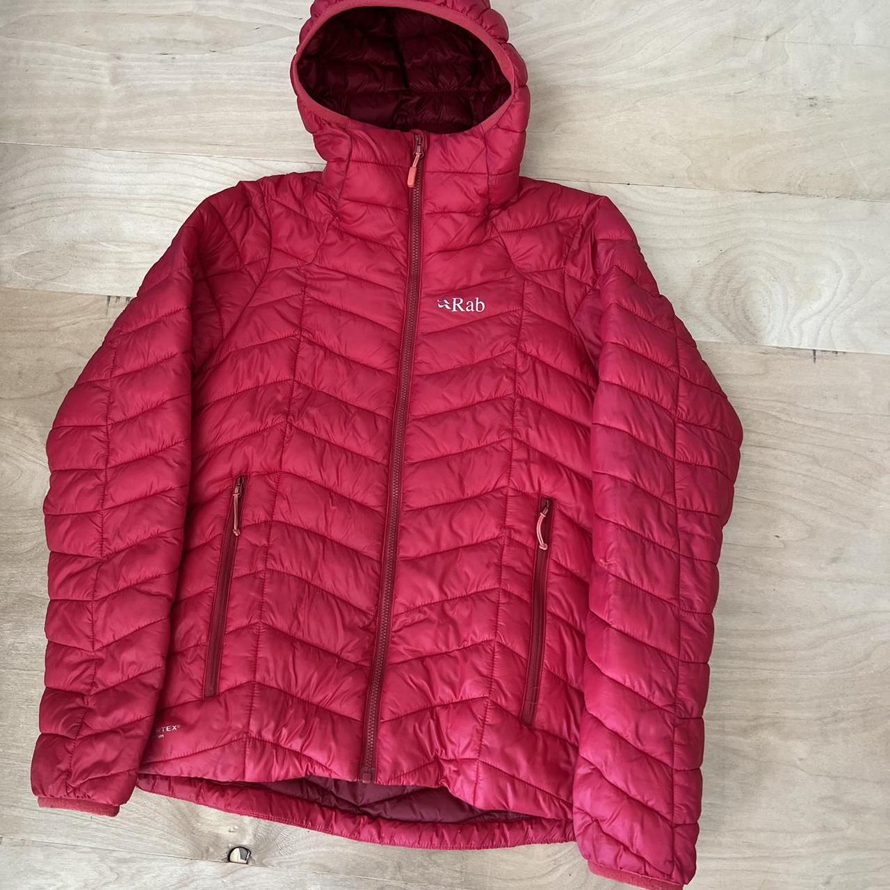 Rab Nimbus Jacket Women's XS Pink Full Zip Hooded... - Depop