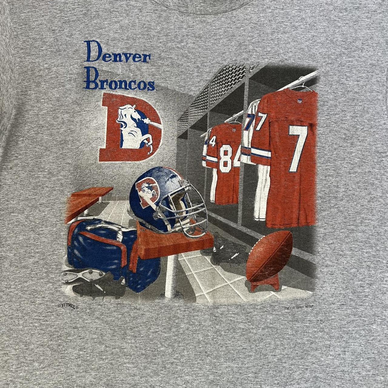 Vintage Denver Broncos Shirt. Item is on a 90s Lee - Depop