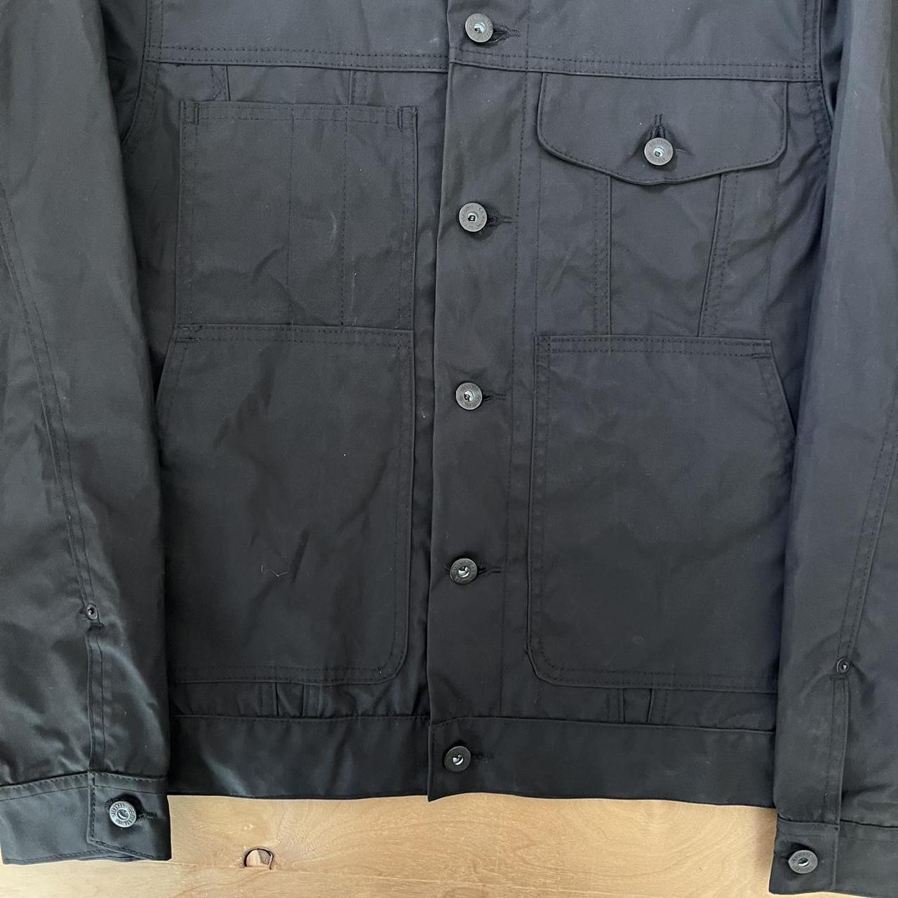 Filson Tin Cloth Short Lined Cruiser Jacket XS Black... - Depop