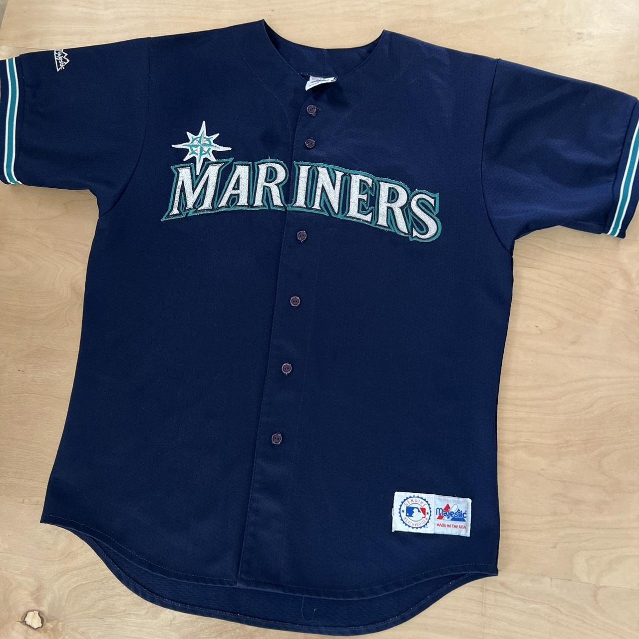 navy seattle mariners jersey
