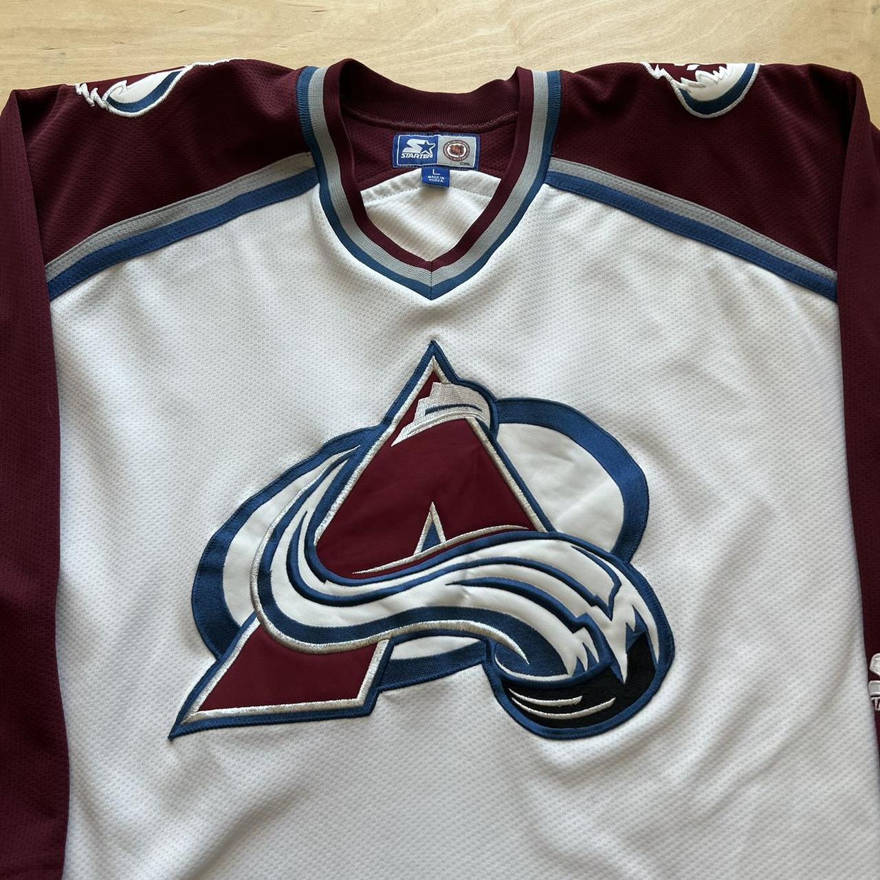 Vintage 1990s Colorado Avalanche NHL Starter Blank Jersey / 