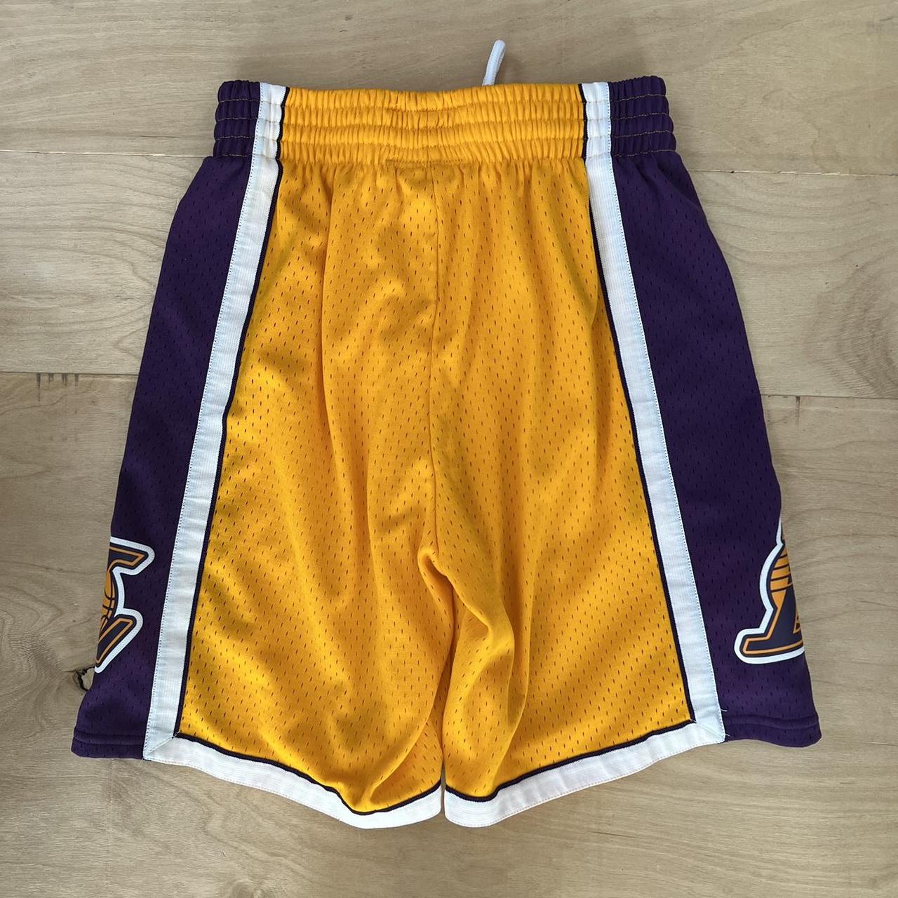 yellow LAKERS NBA basketball shorts!! 🏀 super cute, - Depop
