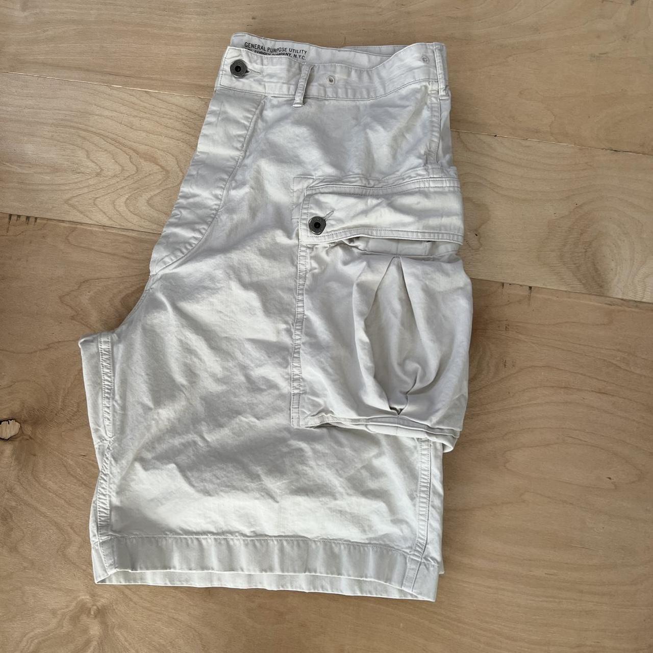 RRL Utility Cargo Shorts 36 Cream Casual Military... - Depop