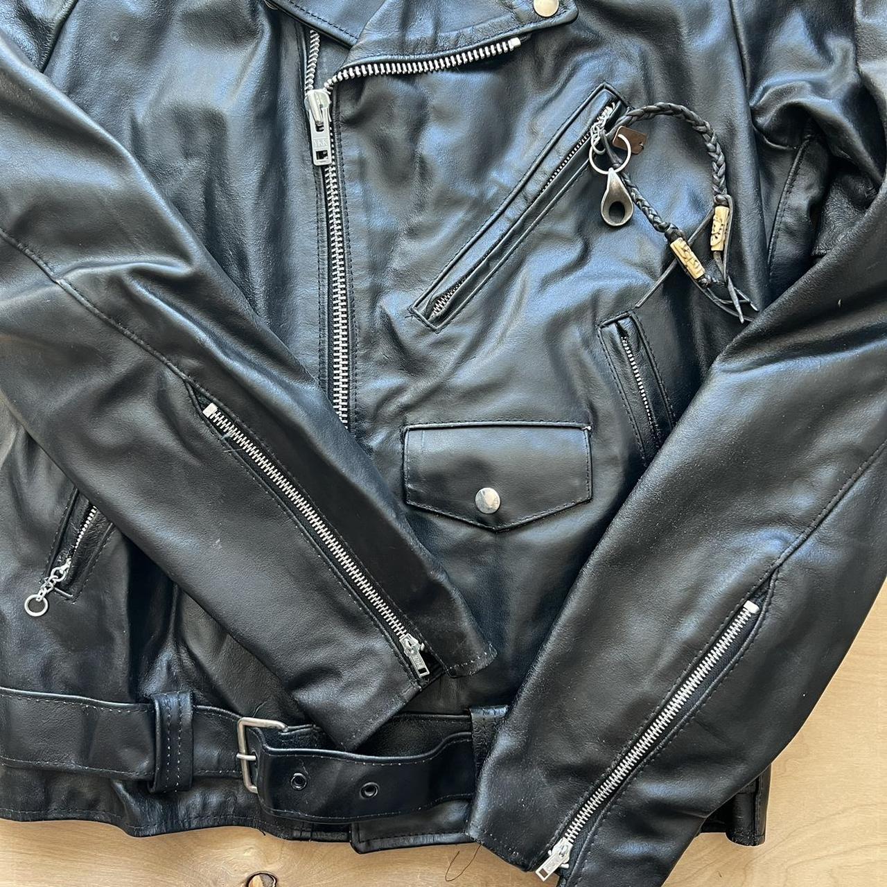 Vintage Sears Leather Shop Motorcycle Jacket 40 Tall | Depop Vintage Sears Leather Shop Motorcycle Jacket 40 Tall | Depop