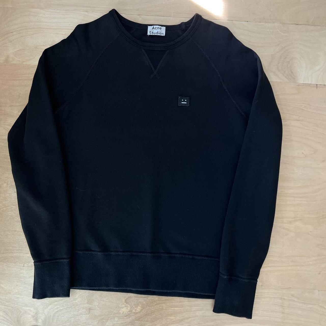 Acne Studios College Face Sweatshirt 2XS Black