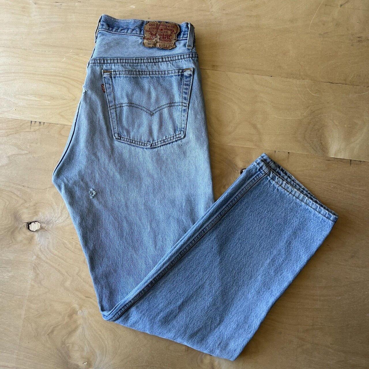 Vintage Levis 501 Jeans 35x30 Blue 80s Denim Made in