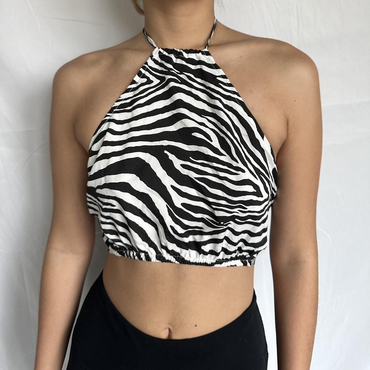 Miss Lola  Zebra Activewear Crop Top – MISS LOLA