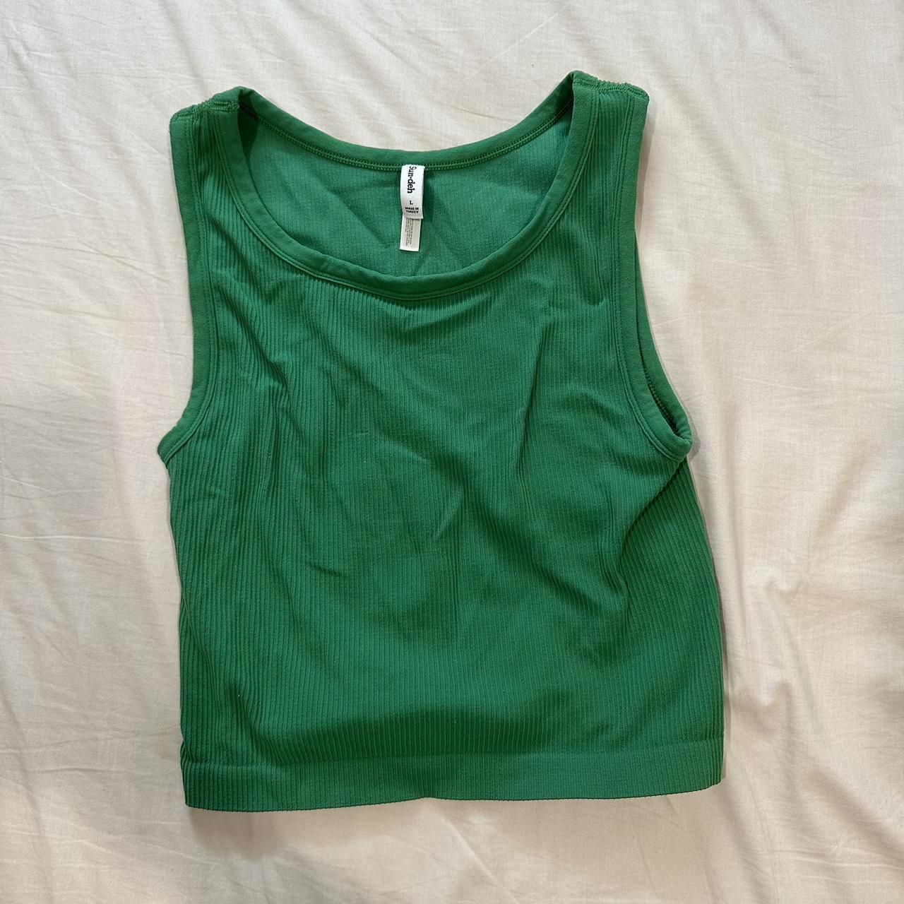 Aritzia Sunday Best Green Tank Depop