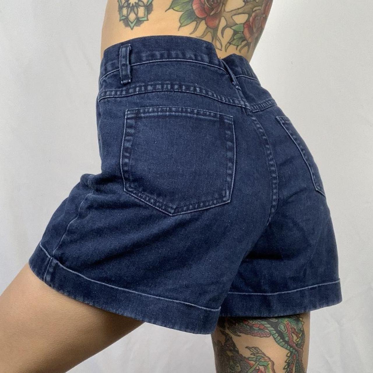 Beautiful Vintage High Waisted Denim Mom Shorts ️ Depop 7553