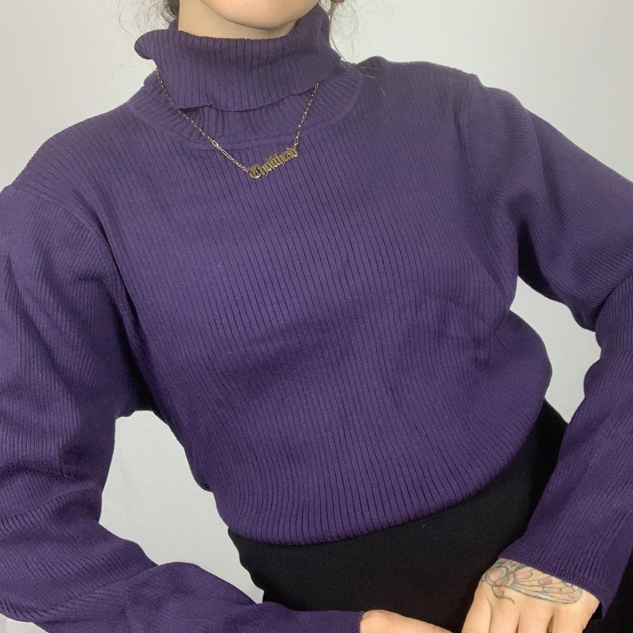 Coldwater Creek Women S Purple Jumper Depop