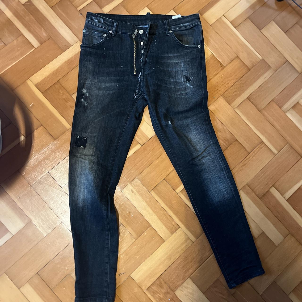Dsquared black faded distressed jeans Plenty of life... Depop