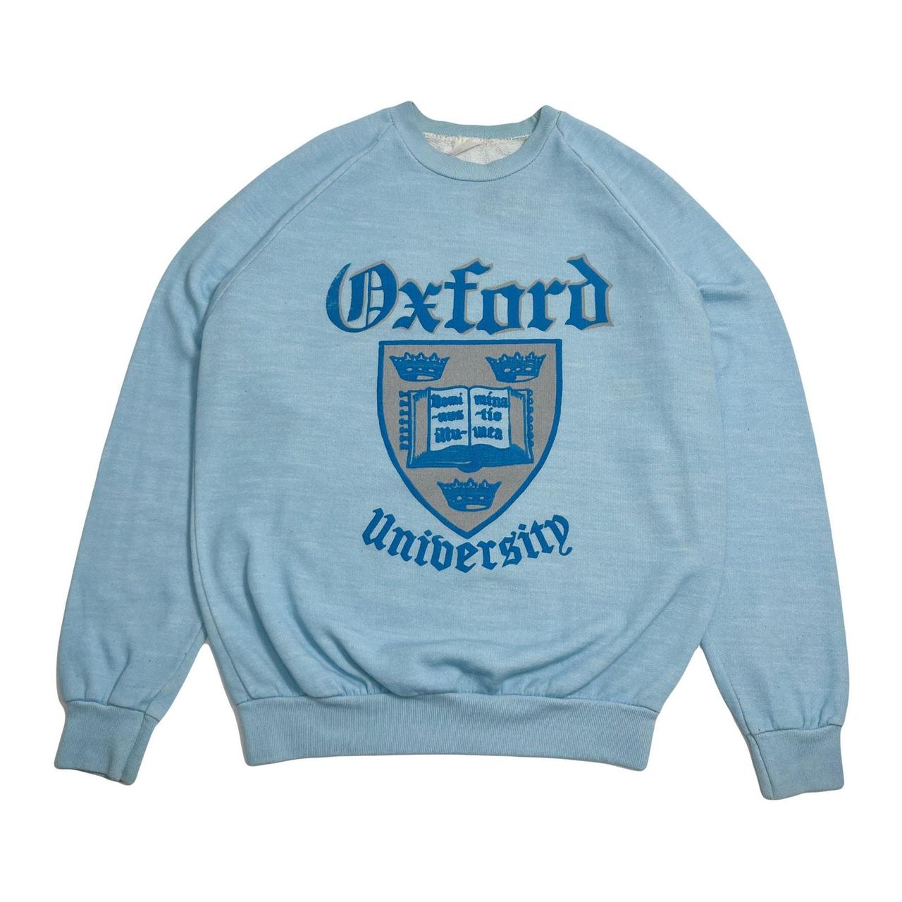 Vintage Oxford University top Sweater Blue