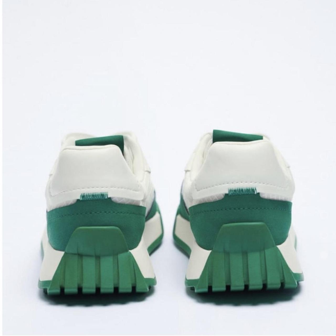 neon green shoes zara