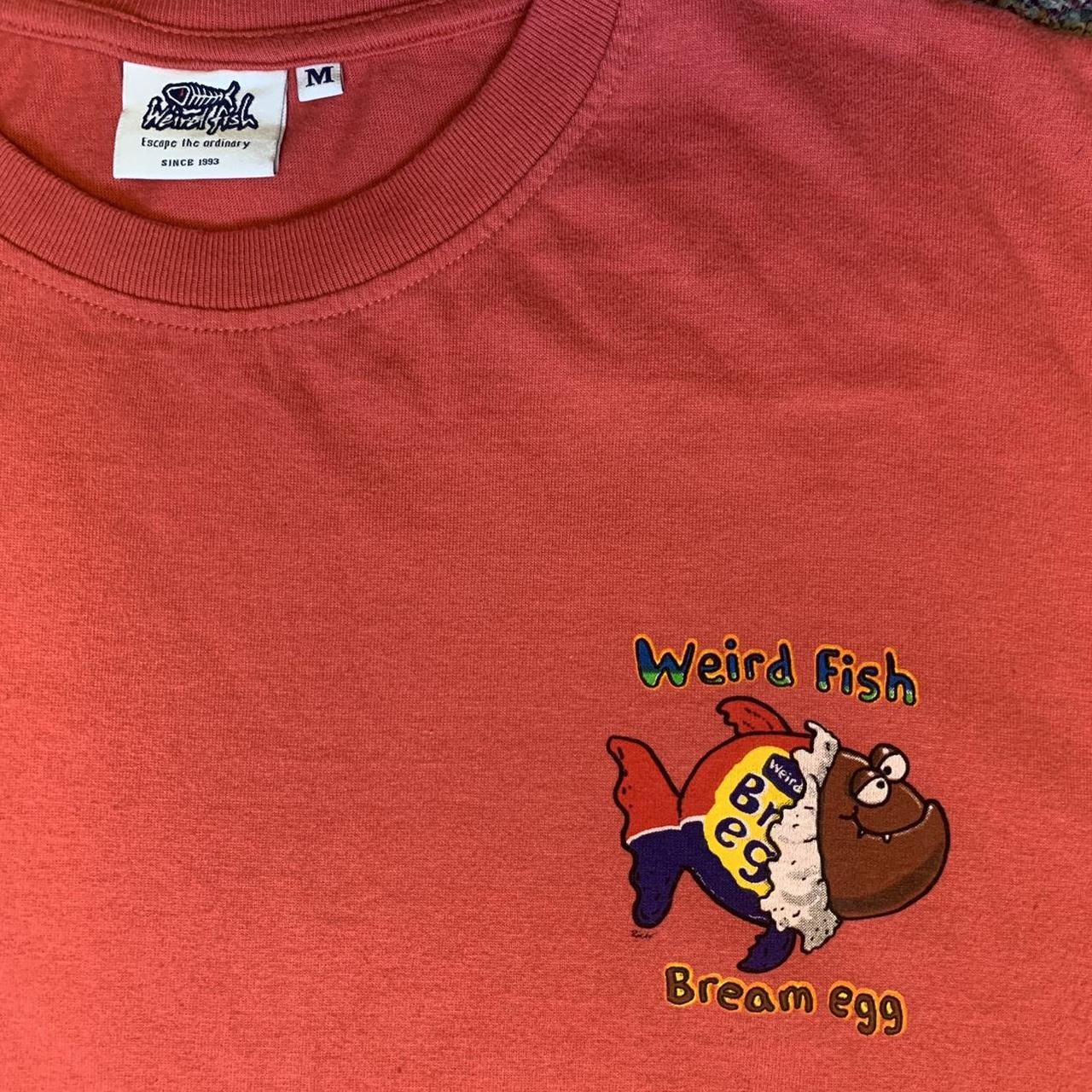 Weird Fish Men's Red Tshirt Depop